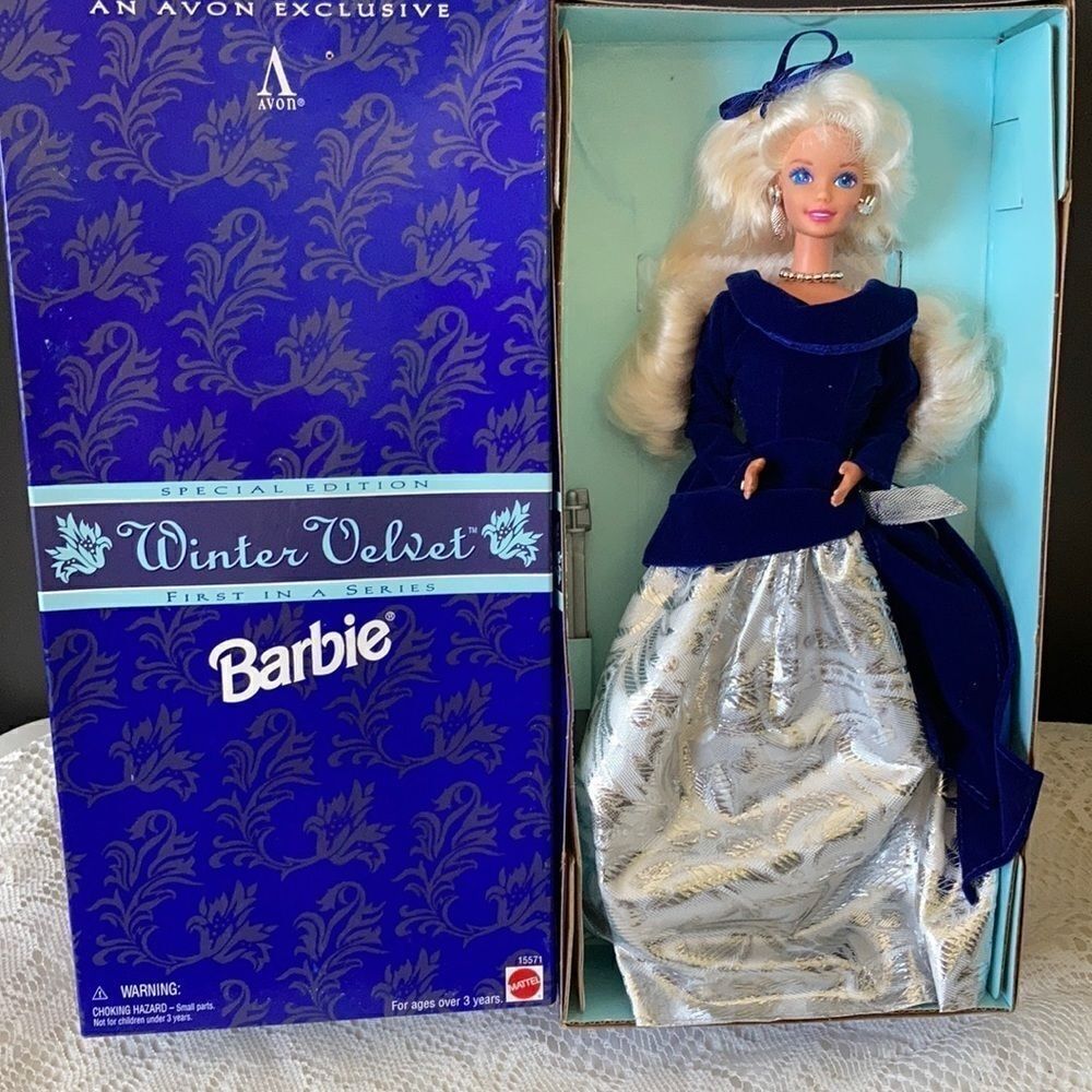 1995 Barbie Winter Velvet Barbie New In Box